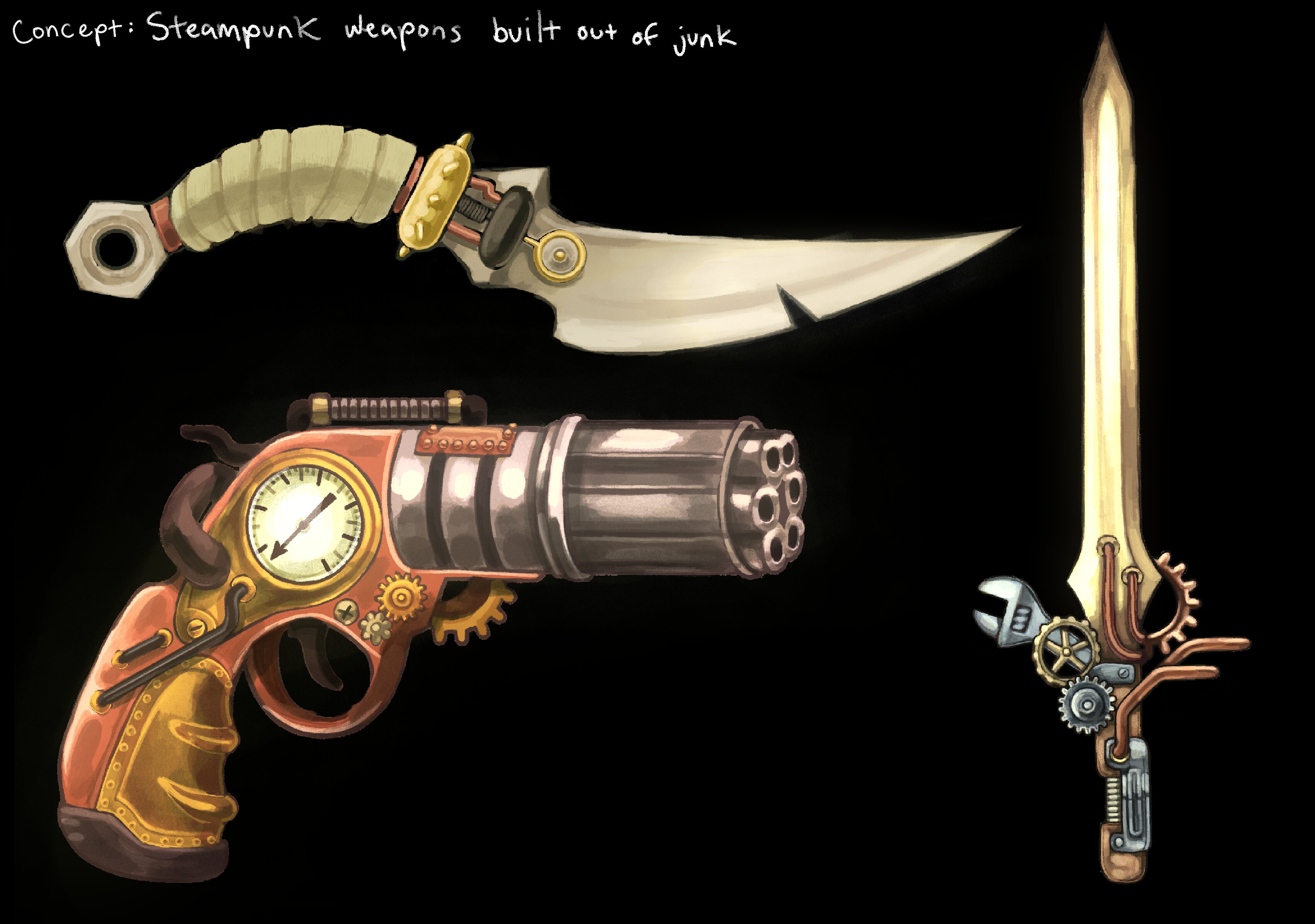 weapon concepts for DOLL